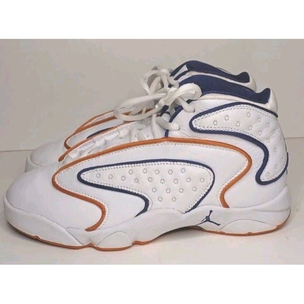 Nike Air Jordan OG Womens Sz 7.5 Suns White Orange Purple Mid-top Athletic $155